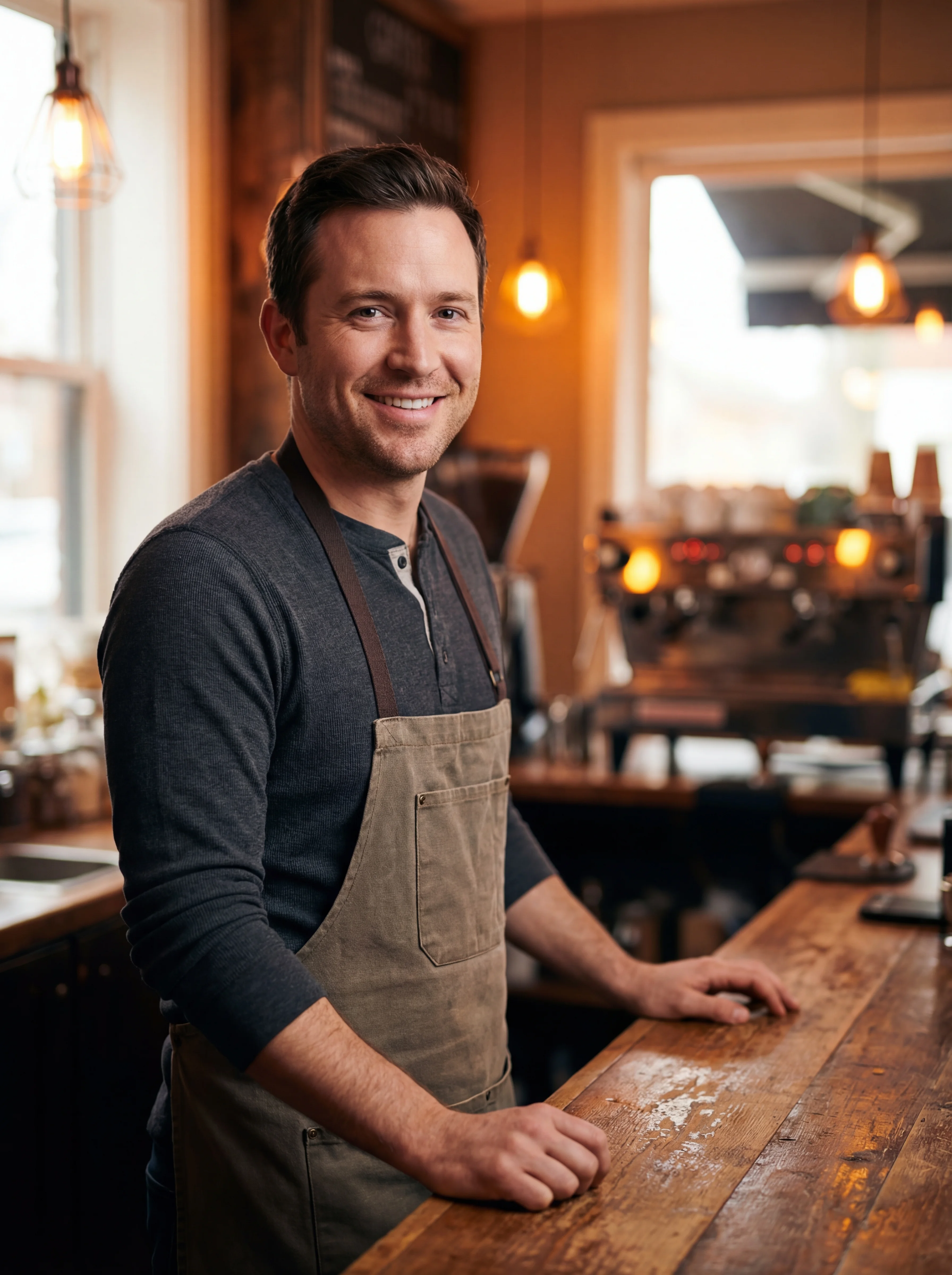 Business owner achieving success with AI automation
